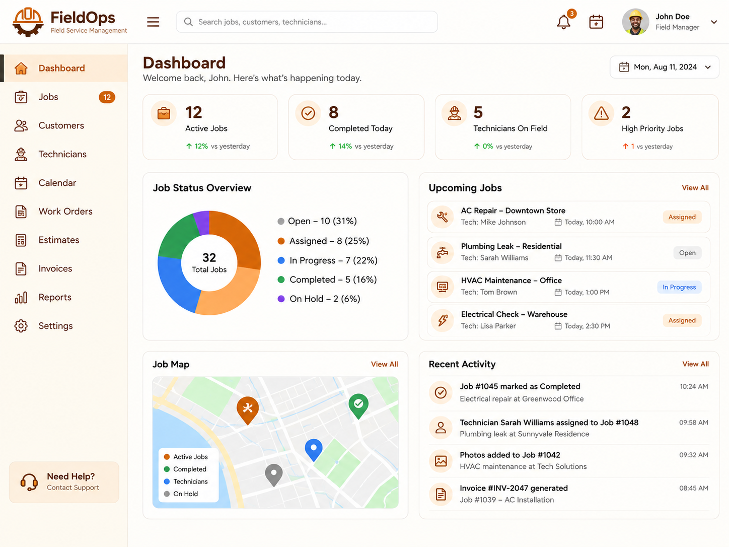 FieldOps — Field Service / Business Software